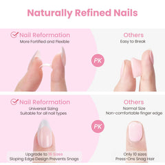 Nail Reformation natural C-curve hugs the nail bed for seamless blending