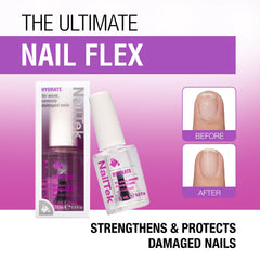 Nails after Hydrate Formula 4 treatment show improved flexibility.