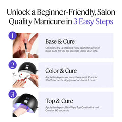Nailboo gel base coat for strong adhesion and smooth application.