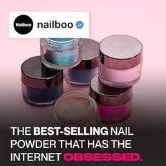 Nailboo Soda Glam nails after gloss showcasing glossy finish and long-lasting wear.