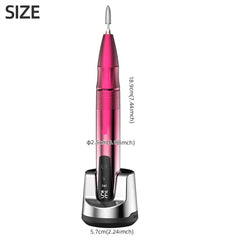 NailCare mini nail drill red portable cordless tool
