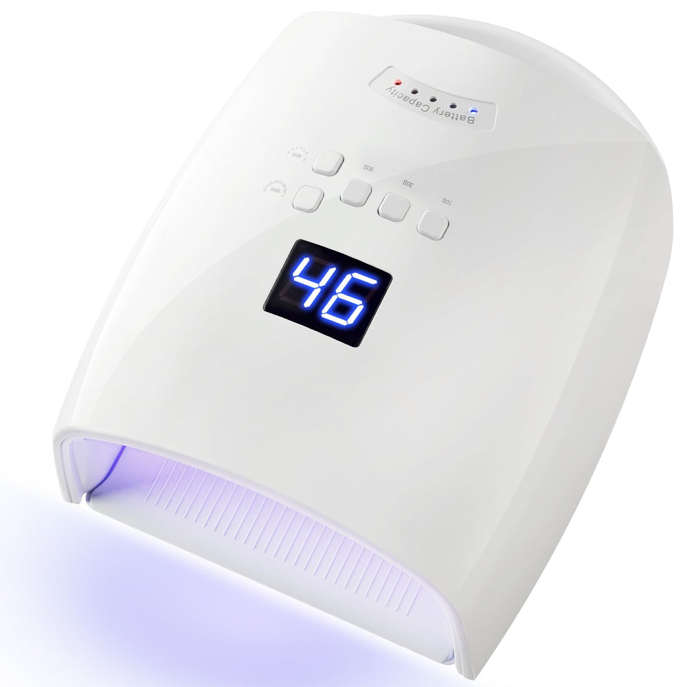 NailFace cordless 66W nail lamp for fast, cable-free gel curing at home or salon.