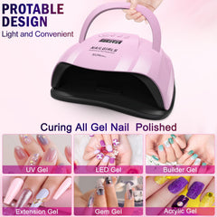 NAILGIRLS 268W lamp with 4 timers for home or salon.