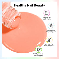 Nailshion base coat guards nails and enhances color longevity.