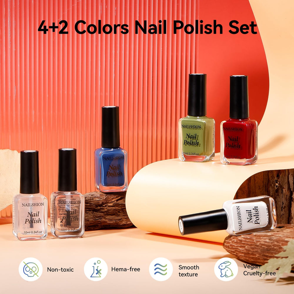 Nailshion Classic Set blue bottle for cool, versatile nail looks.