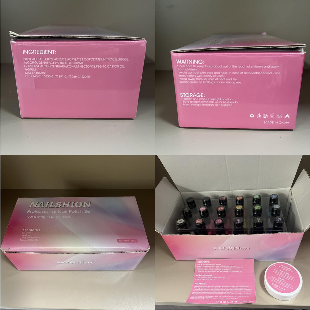 Nailshion gift-ready packaging ideal for birthdays or holidays.