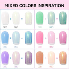 Base coat and top coat from Nailshion Quick Air Dry Nail Polish set for glossy protection