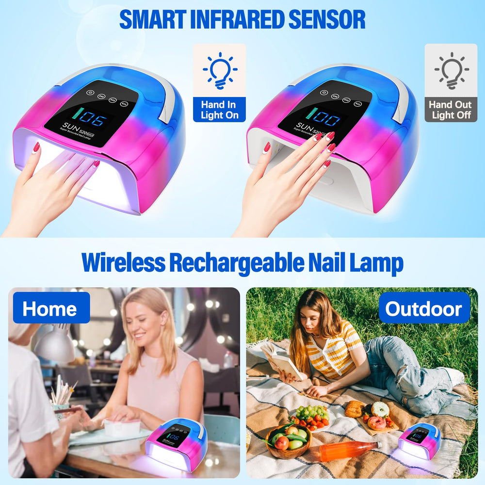 NailShow UV LED nail lamp with a 3-timer display for precise drying