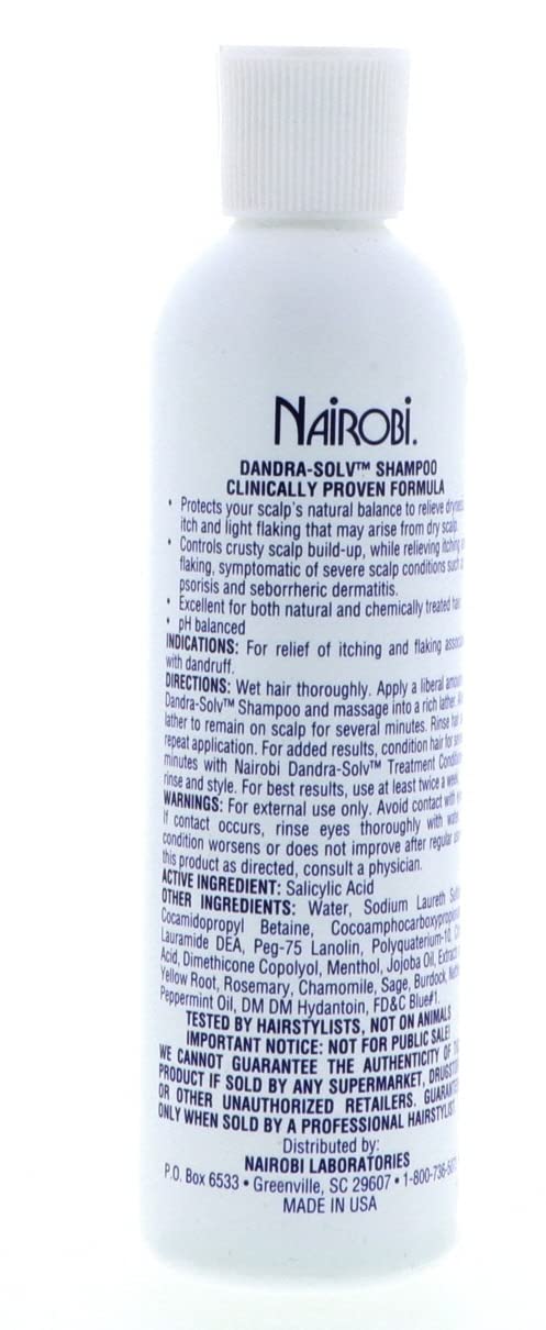 Nairobi Dandra-Solv foam on hand demonstrating gentle cleansing