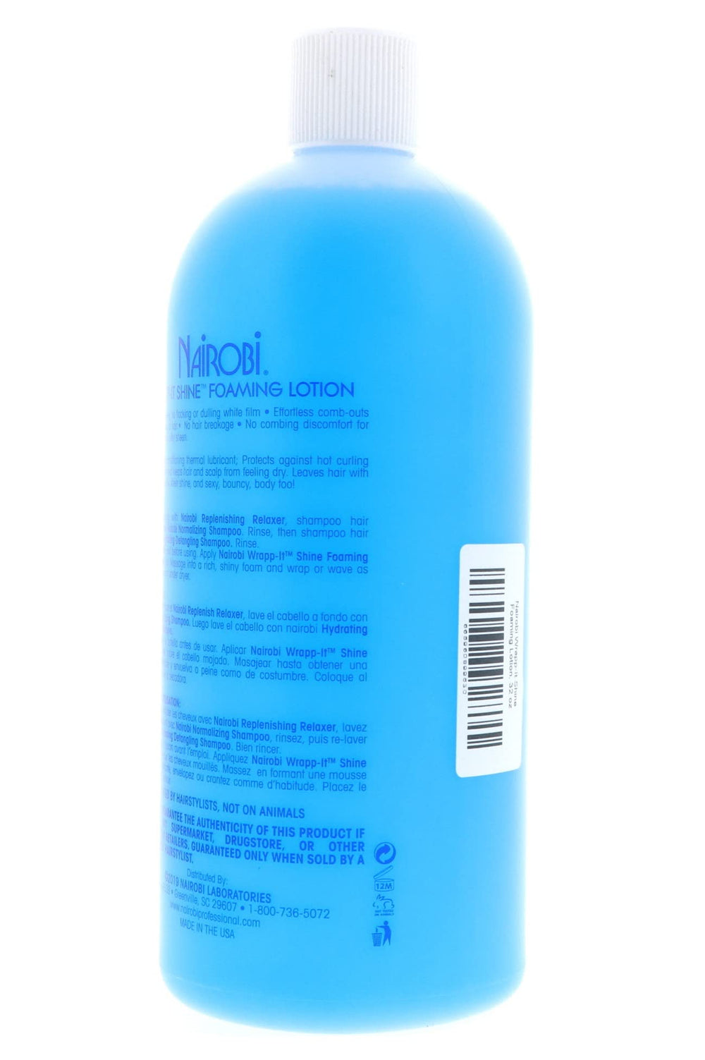 Nairobi Wrapp It Shine bottle close-up reveals smooth, glossy finish