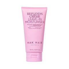 NAK Hair Australia Signature Replends Creme bottle close-up showing hydration boost