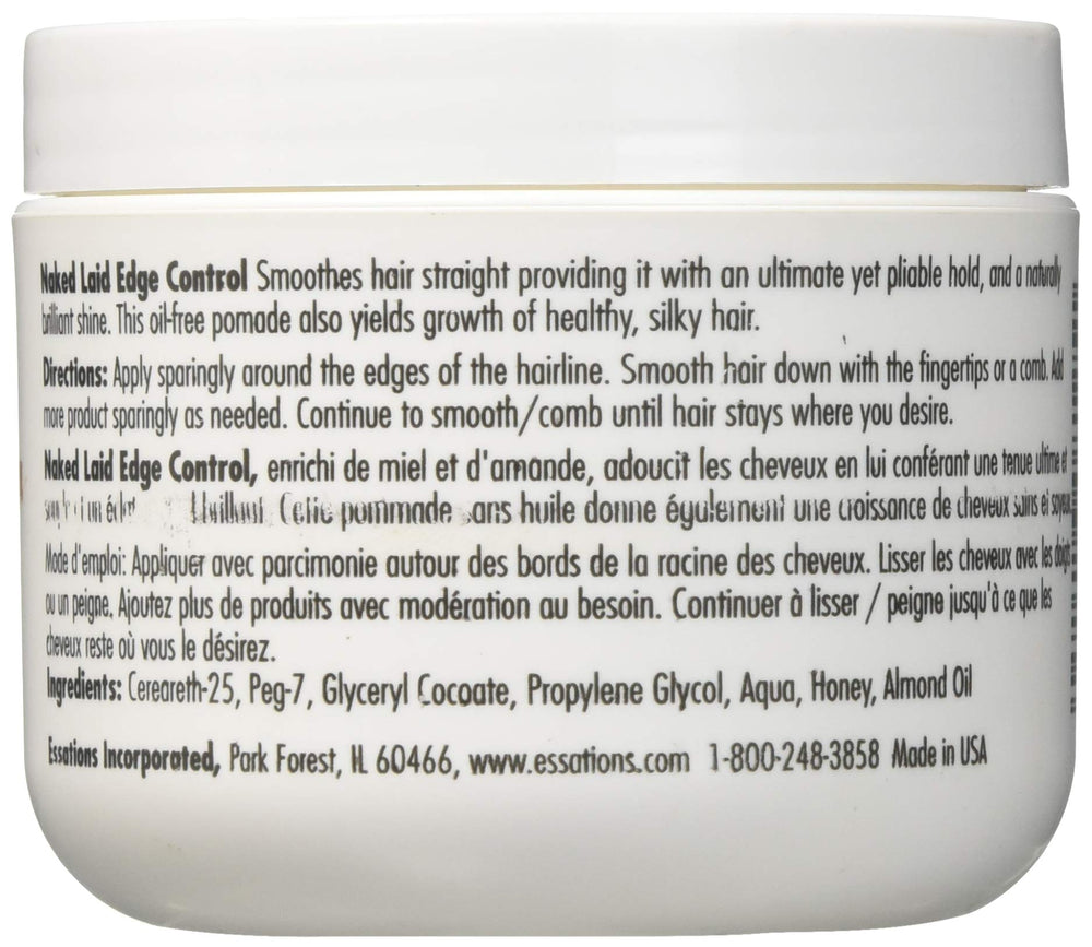 Naked by Essations Laid Edge Control on the hairline for smooth, secure edges