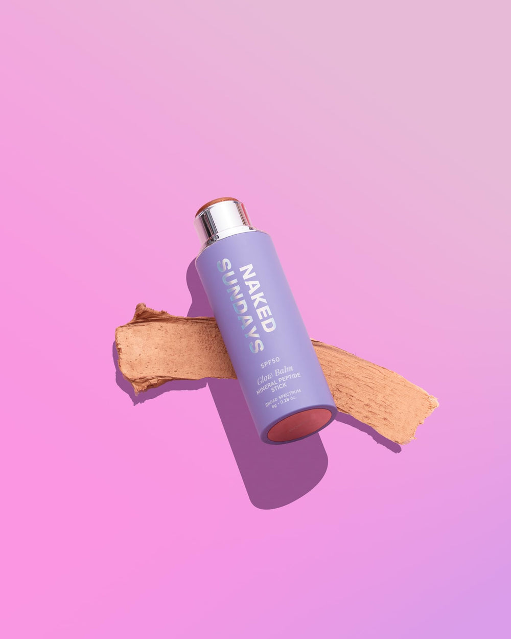 Naked Sundays SPF50 glow balm Bronze toward eyes and lips for warm sun-kissed glow.