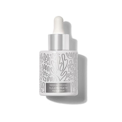 Naked & Thriving Illuminate BC+ serum pump showing premium vegan care.