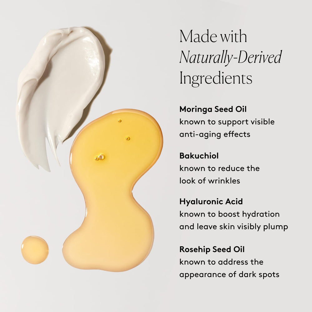 Naked and Thriving night routine application shot conveying calm nightly care