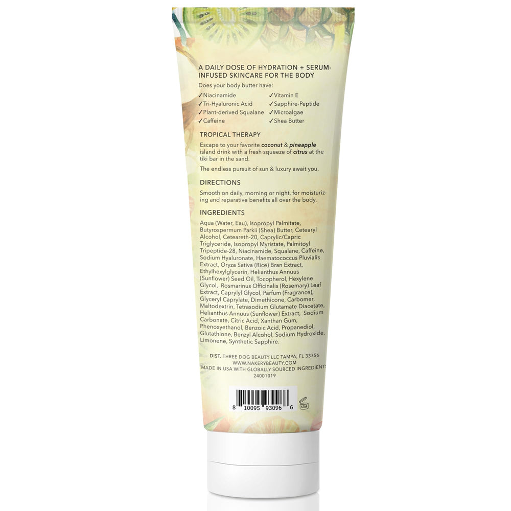 Body butter on skin showing natural glow and smoothness