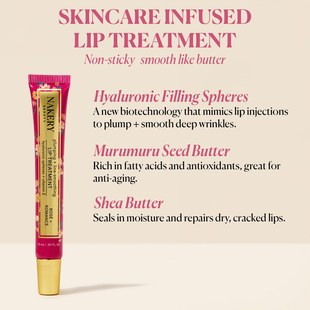 Nakery-hyaluronic-acid-lip-serum-swirl provides smoothing hydration on dry lips.