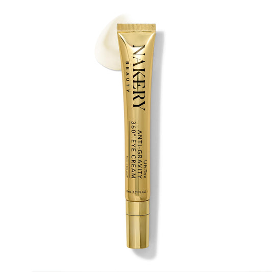 Nakery Lift-Tox Eye Cream bottle shows hydrating formula for the eye area.