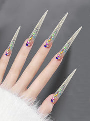 Namgznso stiletto nail tips pack for versatile use