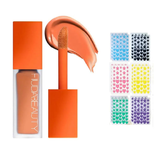 NAPH H.U.D.A. under-eye color corrector mango tube with lightweight coverage for the under-eye area