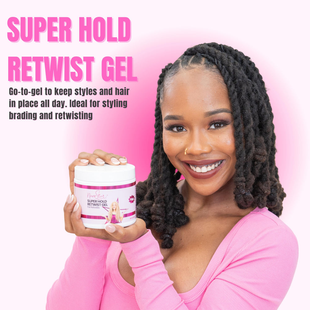 NappStar edges laid during retwist gel application demonstrates smooth control.