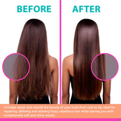 NAPURA C9 sulfate-free color-safe label highlights clean conditioning