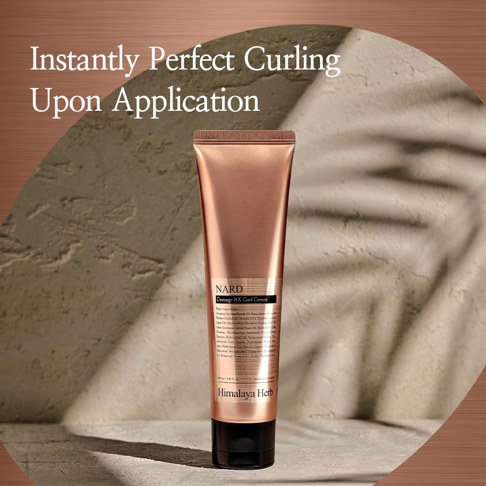 NARD RX Curl Cream bottle with pump for easy application
