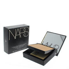 NARS All Day Luminous Powder Foundation compact showing two finish options and SPF 24 protection