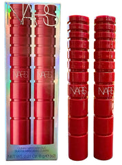 NARS Climax Mascara Duo Explicit Black bottles show rich pigment for dramatic definition.