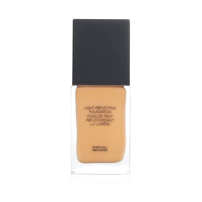 NARS Light Reflecting Foundation Vanuatu on the face during application for smooth blend
