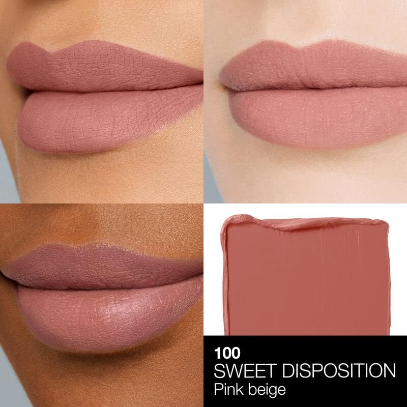 NARS Powermatte Sweet Disposition application, creamy-to-matte transition.