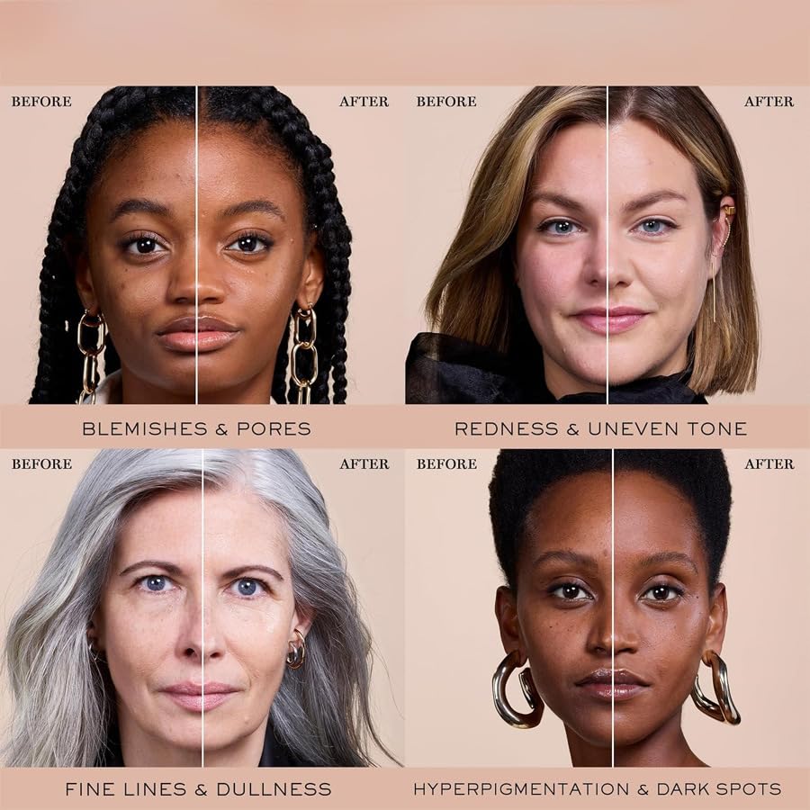 Narvokey 4-in-1 foundation smudge-proof coverage for all-day wear.