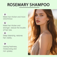 Narvokey Rosemary Shampoo lather close-up showing gentle cleansing and added volume.