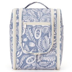 Narwey small hanging toiletry bag with roomy main compartment ideal for travel-sized products.