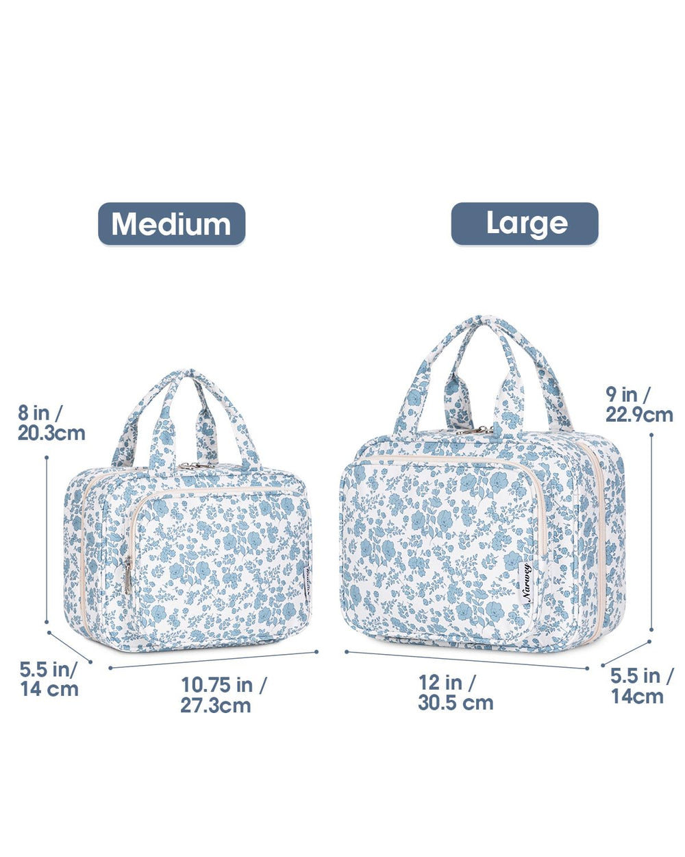 Narwey bag’s four compartments help items stay upright and easy to grab.