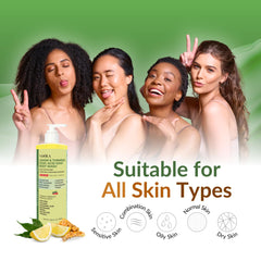 Nasola soap Vitamin C focus signals rejuvenation and a healthy glow.