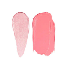 Natasha Denona Hy-Blush Cloudy application on cheek demonstrating blendable color.