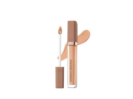 Natasha Denona HY-Glam Concealer P3 Light Peach provides long-wear luminous matte coverage.