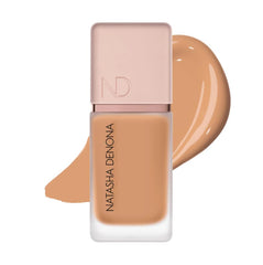 Natasha Denona HY-GLAM NP10 bottle front showing hydrating, long-wear serum foundation.
