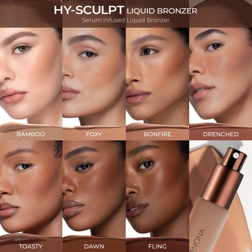 Natasha Denona HY-SCULPT Foxy dispense shows self-setting, water-resistant formula in action