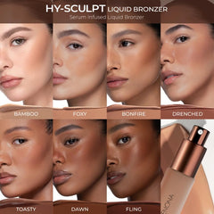 Natasha Denona HY-SCULPT Foxy dispense shows self-setting, water-resistant formula in action