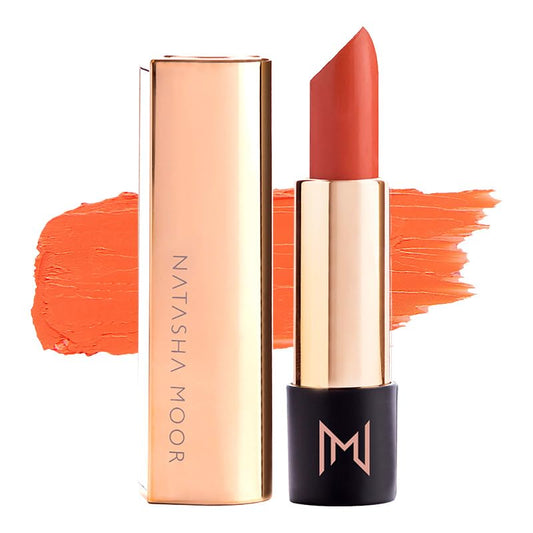 Natasha Moor No Bag Vibes orange concealer under-eye area for under-eye correction.