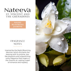 Nateeva St. Vincent Jasmine cap highlights refined craftsmanship and premium scent.