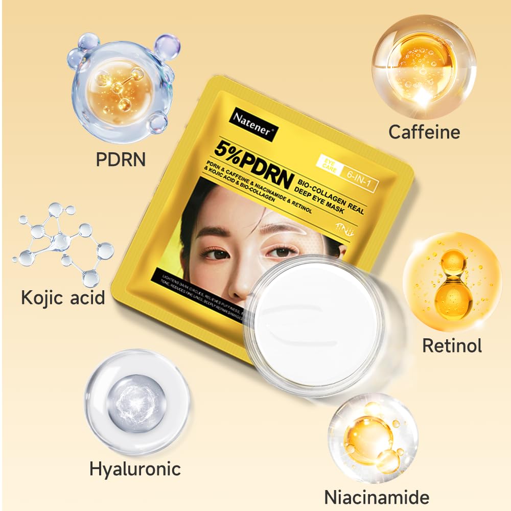 Natener 5% PDRN patch serum detail highlights repair-focused ingredients for the eye area.