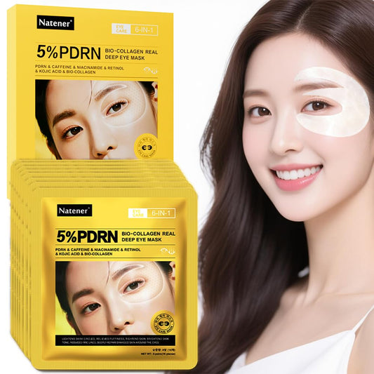 Natener eight-pairs 5% PDRN under-eye patches pack for convenient daily eye care.