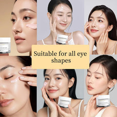 Natener hyaluronic acid locks moisture for a hydrated under-eye area.