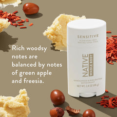 Aluminum-free formula with skin conditioners for gentle daily wear.
