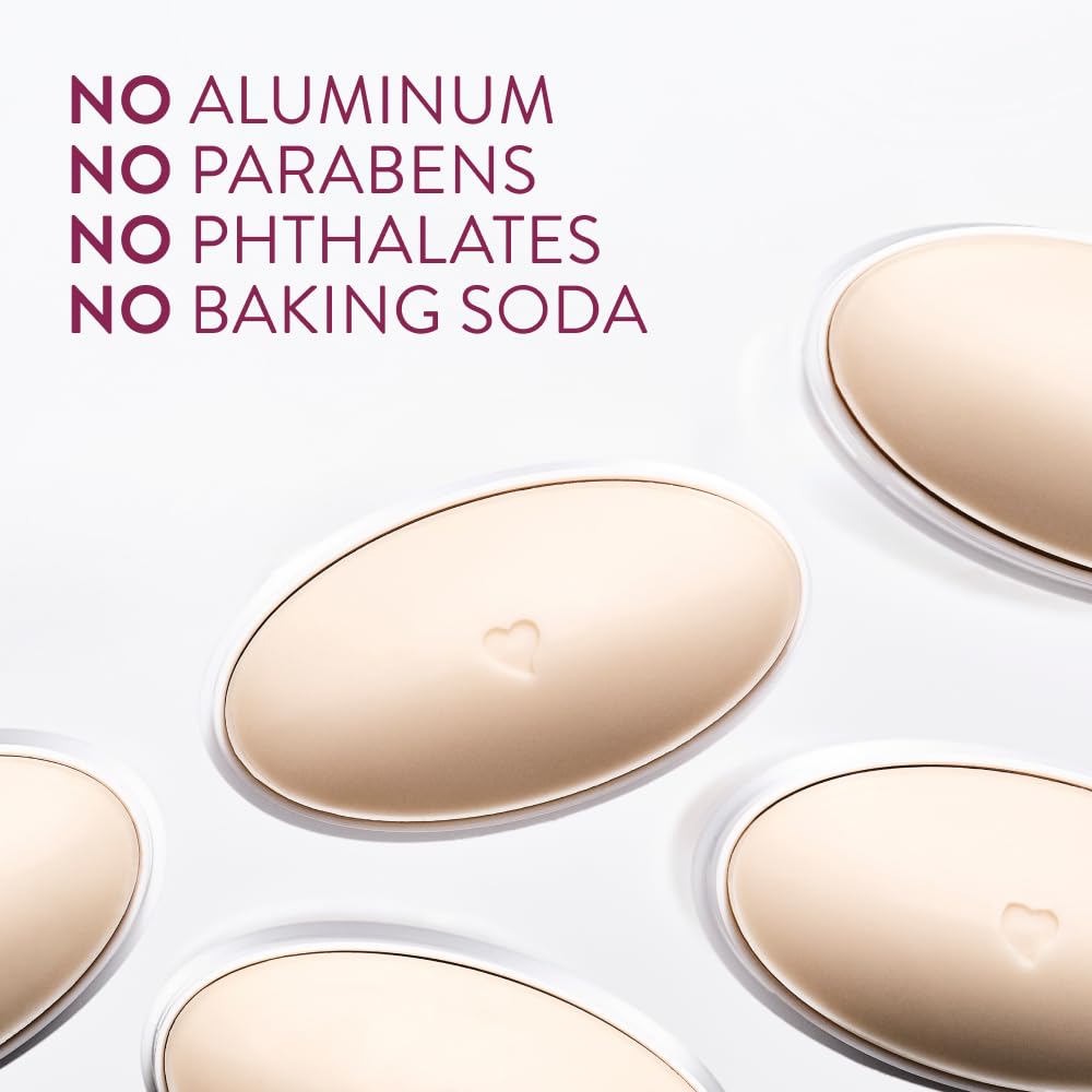 Native aluminum-free formula conveys a clean, paraben-free option.