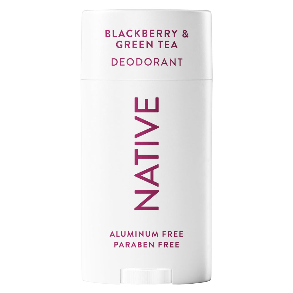 Native Blackberry and Green Tea deodorant stick delivers up to 72-hour odor protection.