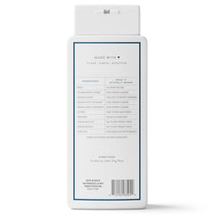 Native Body Wash sea salt cedar on bathroom shelf.